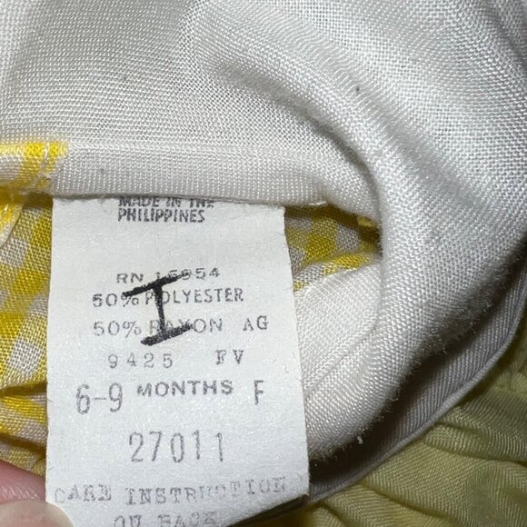 Vintage Choo-Choo Train Zoo Animals 6-9 Months Yellow Dress - Picture 5 of 8